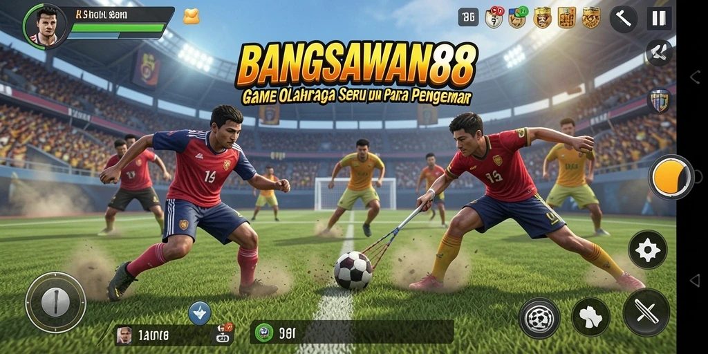 Tampilan gameplay menegangkan dalam BANGSAWAN88 yang menghibur.