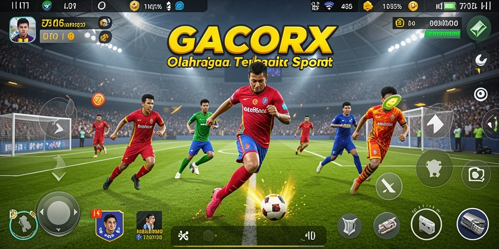 Tampilan gameplay menarik dalam <strong>GACORX</strong> yang menampilkan aksi olahraga intens.