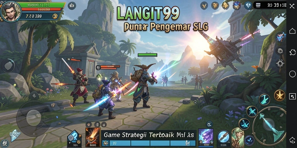 Screenshot LANGIT99 menampilkan aksi seru dalam gameplay SLG.