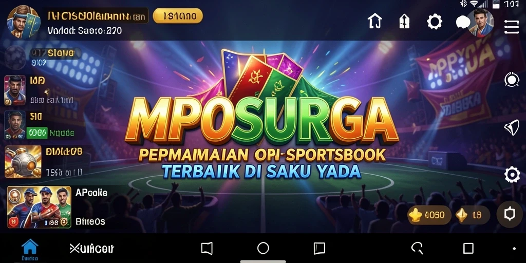 Tampilan gameplay menarik dari MPOSURGA yang menawarkan taruhan olahraga.