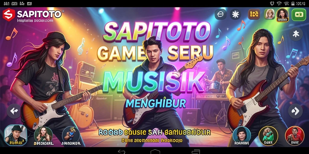 Tampilan gameplay <strong>SAPITOTO</strong> yang penuh warna dan dinamis.