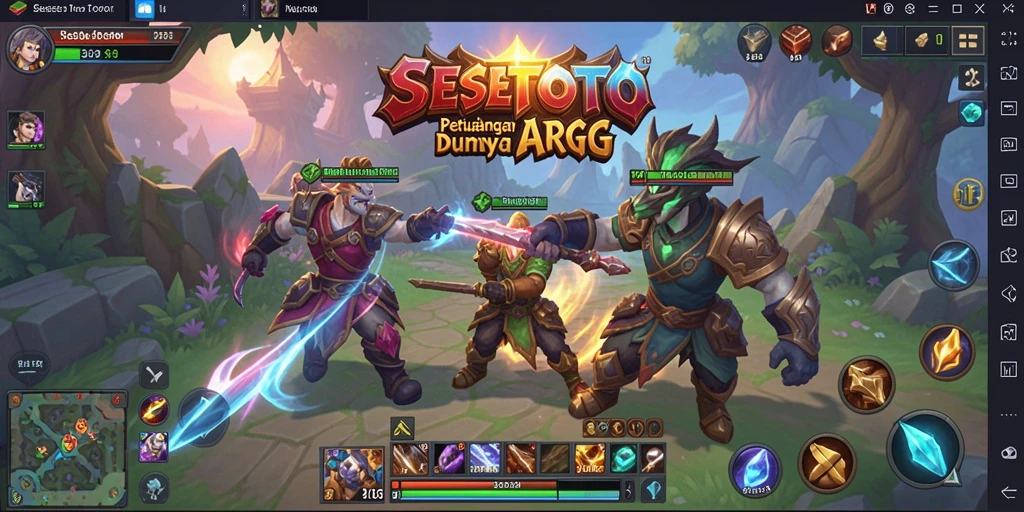 Tampilan gameplay epik SESETOTO dalam aksi ARPG.