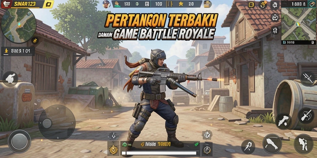 Gameplay SINAR123 yang intens dalam pertempuran Battle Royale.