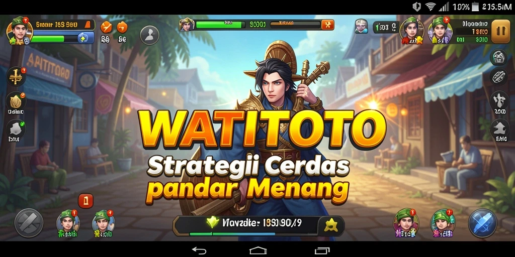 Tampilan gameplay WATITOTO yang menantang dan seru.