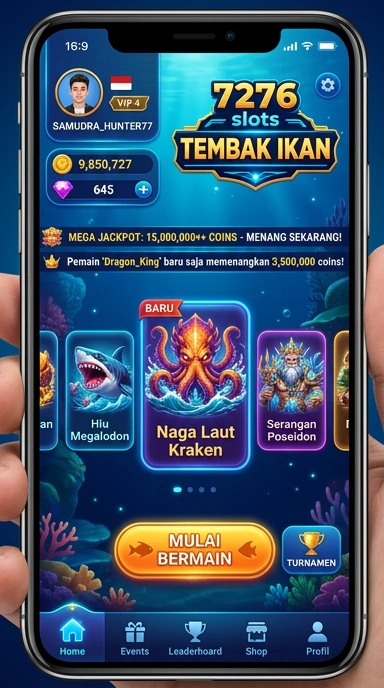 Pengguna menikmati pengalaman bermain yang menyenangkan di 7276slots.